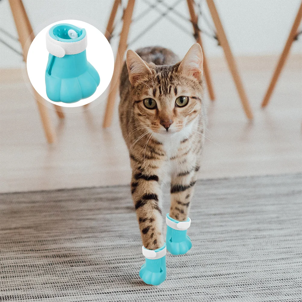 4Pcs Cat Foot Cover Adjustable Sticky Strap Silicone Boots for Scratching Prevention Bathing Grooming and Daily Protection
4Pcs Cat Foot Cover Adjustable Sticky Strap Silicone Boots for Scratching Prevention Bathing Grooming and Daily Protection