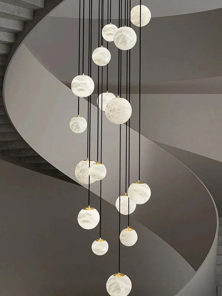 Modern Nordic Marble Pendant Lights for Stairs Attic Duplex Living Room Hotel Lobby Long Drop Ceiling Light Home Decor
Modern Nordic Marble Pendant Lights for Stairs Attic Duplex Living Room Hotel Lobby Long Drop Ceiling Light Home Decor