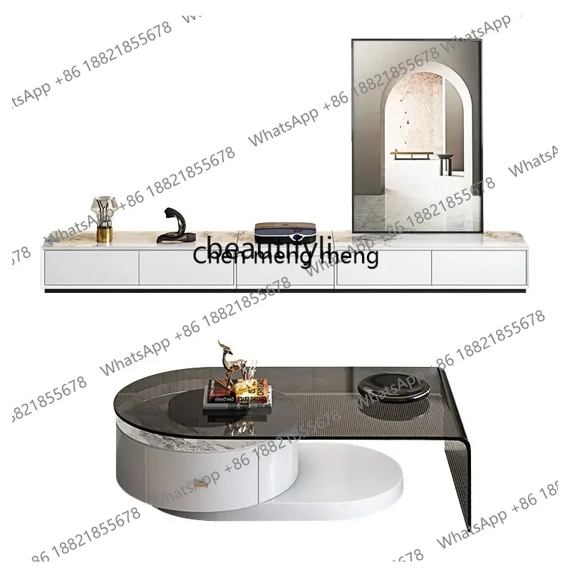 new Zq-Light Luxury Round Tea Table, Stone Plate TV Cabinet Unit Tempered Glass Advanced, Modern Minimalist Tea Table, Floor Cab
new Zq-Light Luxury Round Tea Table, Stone Plate TV Cabinet Unit Tempered Glass Advanced, Modern Minimalist Tea Table, Floor Cab