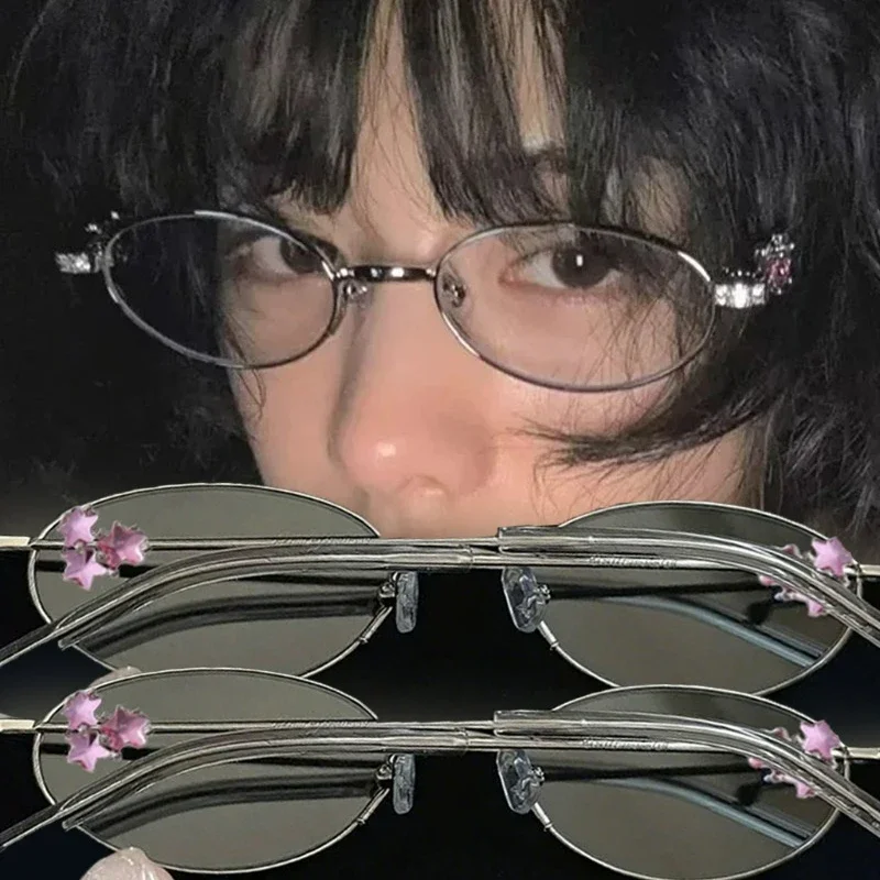Sweet Star Rhinestone Metal Frame Eyeglasses Girls Pink Stars Retro Oval Frame Glasses INS Optical Reading Eyeglasses Eyewear
Sweet Star Rhinestone Metal Frame Eyeglasses Girls Pink Stars Retro Oval Frame Glasses INS Optical Reading Eyeglasses Eyewear