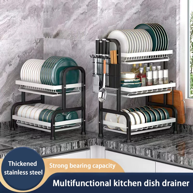 2/3 яруса, кухонный Органайзер из нержавеющей стали, стеллаж для слива посуды, стеллаж, органайзер, аксессуары, стеллаж, Органайзер
2/3 яруса, кухонный Органайзер из нержавеющей стали, стеллаж для слива посуды, стеллаж, органайзер, аксессуары, стеллаж, Органайзер