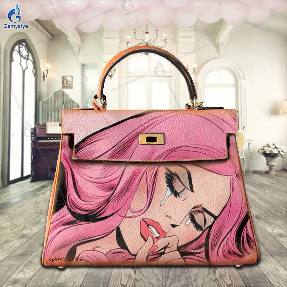 Women'S Fashion Bags Luxury Designer Brands Messenger Bag Cartoon female avatar pattern Real Cowskin Leather Hand Make art Fashi
Women'S Fashion Bags Luxury Designer Brands Messenger Bag Cartoon female avatar pattern Real Cowskin Leather Hand Make art Fashi