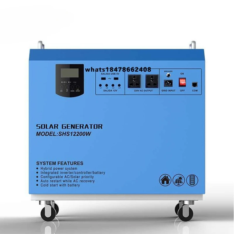 Portable Rechargeable AC Solar Power System 1000 W 1KW Energy System for Sale
Portable Rechargeable AC Solar Power System 1000 W 1KW Energy System for Sale