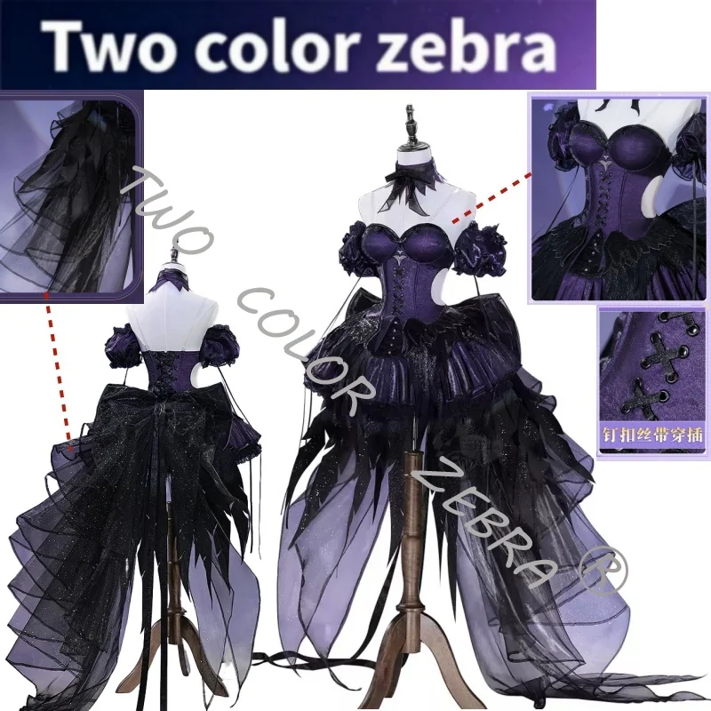 Homura Akemi Cosplay Costume Purple Corset Black Feather Tulle Skirt and Choker Black Feather Tulle Dress for Evening Party
Homura Akemi Cosplay Costume Purple Corset Black Feather Tulle Skirt and Choker Black Feather Tulle Dress for Evening Party