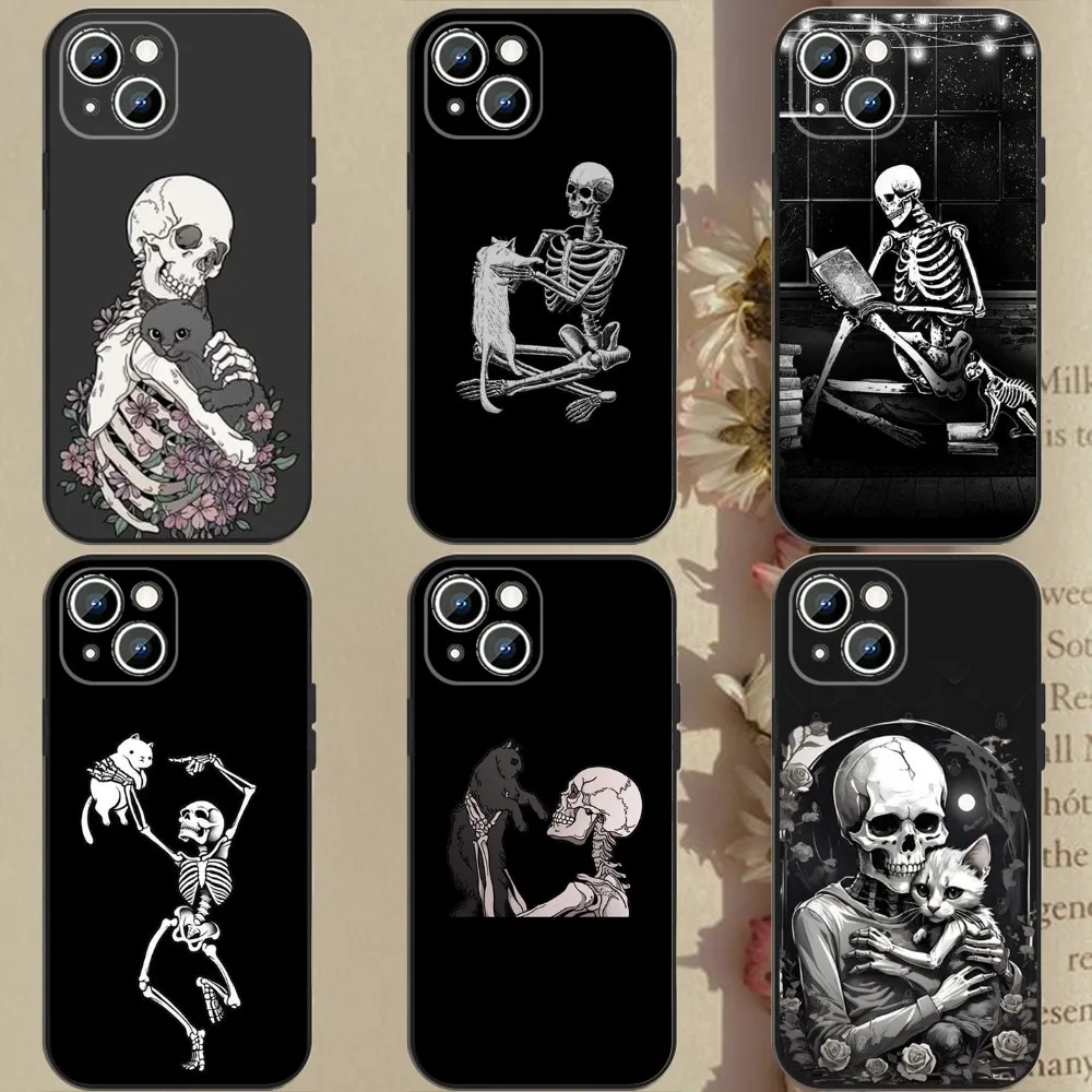 Skeleton Cat Phone Case Phone Case For Apple iPhone 15,14,13,12,11,XS,XR,X,8,7,Pro,Max,Plus,mini Silicone Black Cover
Skeleton Cat Phone Case Phone Case For Apple iPhone 15,14,13,12,11,XS,XR,X,8,7,Pro,Max,Plus,mini Silicone Black Cover