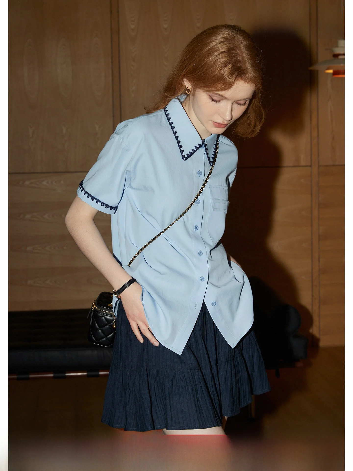 KUHNMARVIN Casual Style Women's Short Sleeve Shirt Breathable Comfortable Cotton Lenzing Eco-Viscose Blend Daily Wear
KUHNMARVIN Casual Style Women's Short Sleeve Shirt Breathable Comfortable Cotton Lenzing Eco-Viscose Blend Daily Wear