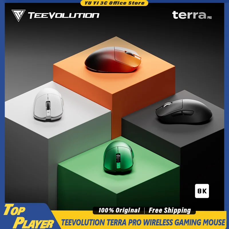 Беспроводная игровая мышь Teevolution Terra Pro 8K PAW3950 Nrf52840 8 кГц 49 г для геймеров FPS с LCD-дисплеем, поддержкой 8K-донгла и веб-драйвера
Беспроводная игровая мышь Teevolution Terra Pro 8K PAW3950 Nrf52840 8 кГц 49 г для геймеров FPS с LCD-дисплеем, поддержкой 8K-донгла и веб-драйвера
