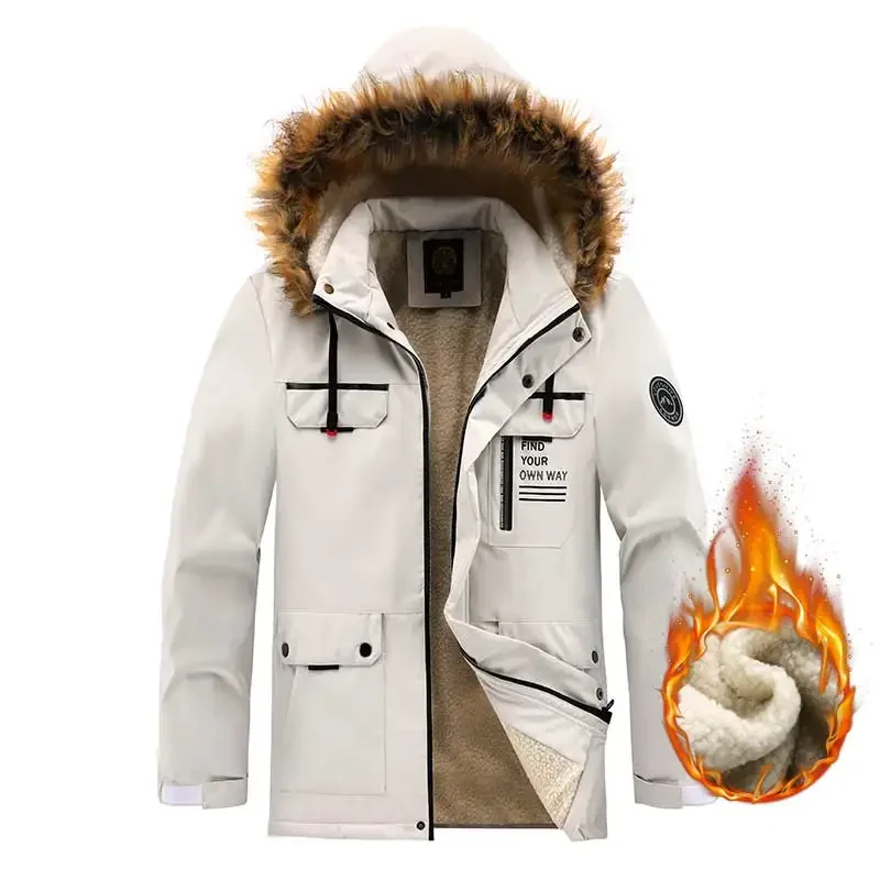 2022 Winter New Warm Thick Fleece Parkas Men Waterproof Hooded Fur Collar Parka Jacket Coat Men Autumn Fashion Casual Parkas Men
2022 Winter New Warm Thick Fleece Parkas Men Waterproof Hooded Fur Collar Parka Jacket Coat Men Autumn Fashion Casual Parkas Men