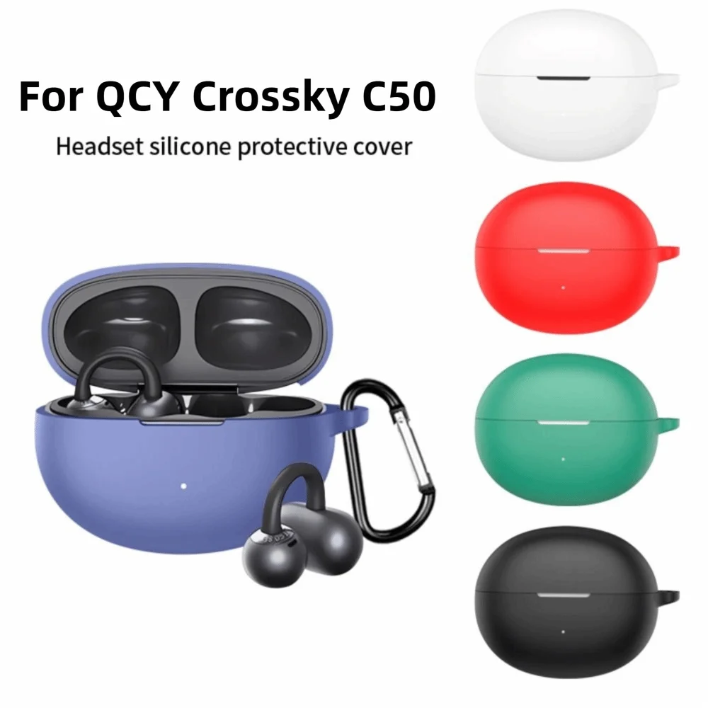 Anti-fall Earphone Case Silicone Dustproof Earbuds Cover Shockproof with Carabiner Charging Box Shell for QCY Crossky C50
Anti-fall Earphone Case Silicone Dustproof Earbuds Cover Shockproof with Carabiner Charging Box Shell for QCY Crossky C50