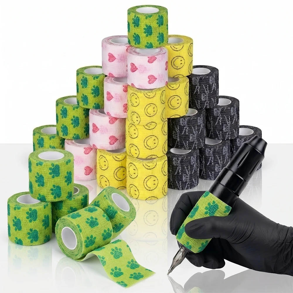 3/10/24Pcs Tattoo Grip Cover Nonwoven Waterproof Self Adhesive Elastic Bandage for Tattoo Machine Pen Grip Tattoo Accessories
3/10/24Pcs Tattoo Grip Cover Nonwoven Waterproof Self Adhesive Elastic Bandage for Tattoo Machine Pen Grip Tattoo Accessories