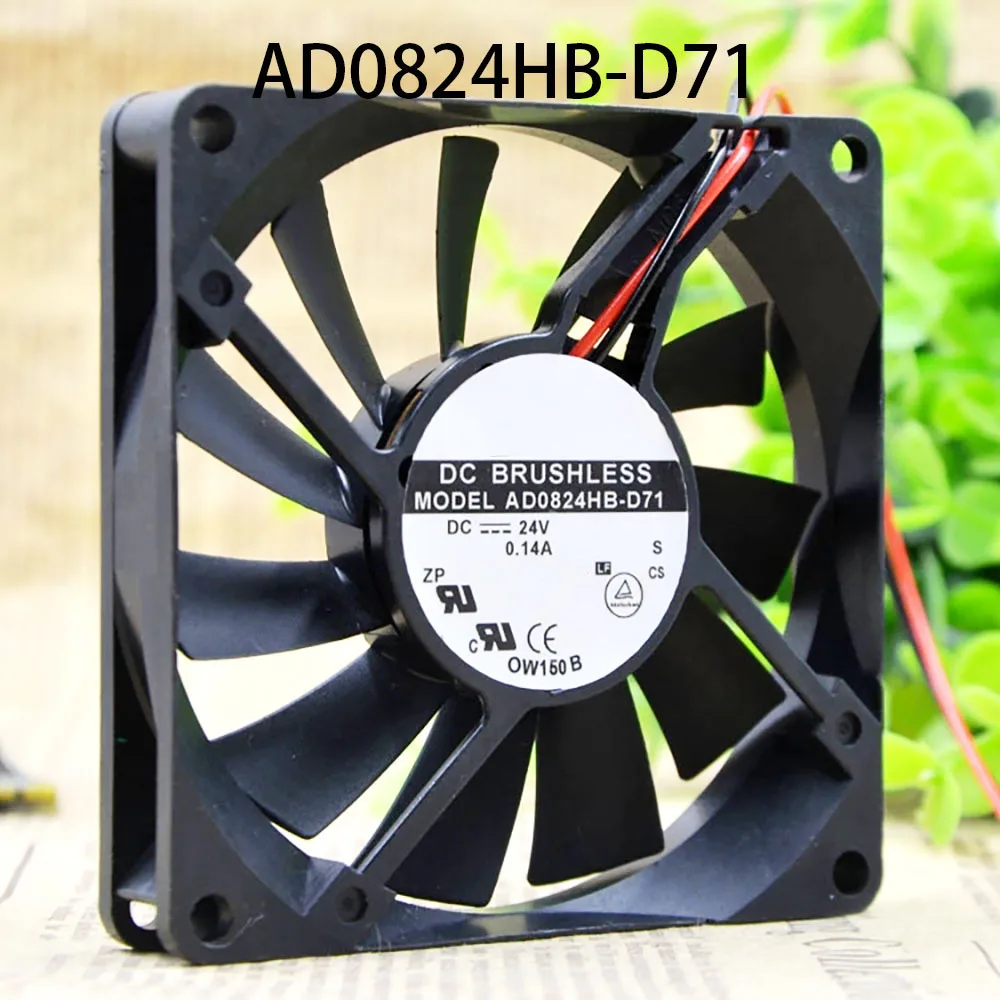 Высокоскоростной вентилятор охлаждения корпуса 24 В постоянного тока 0,14 А 2-проводной 80*80*15 мм AD0824HB-D71 Осевой воздушный поток 
Высокоскоростной вентилятор охлаждения корпуса 24 В постоянного тока 0,14 А 2-проводной 80*80*15 мм AD0824HB-D71 Осевой воздушный поток