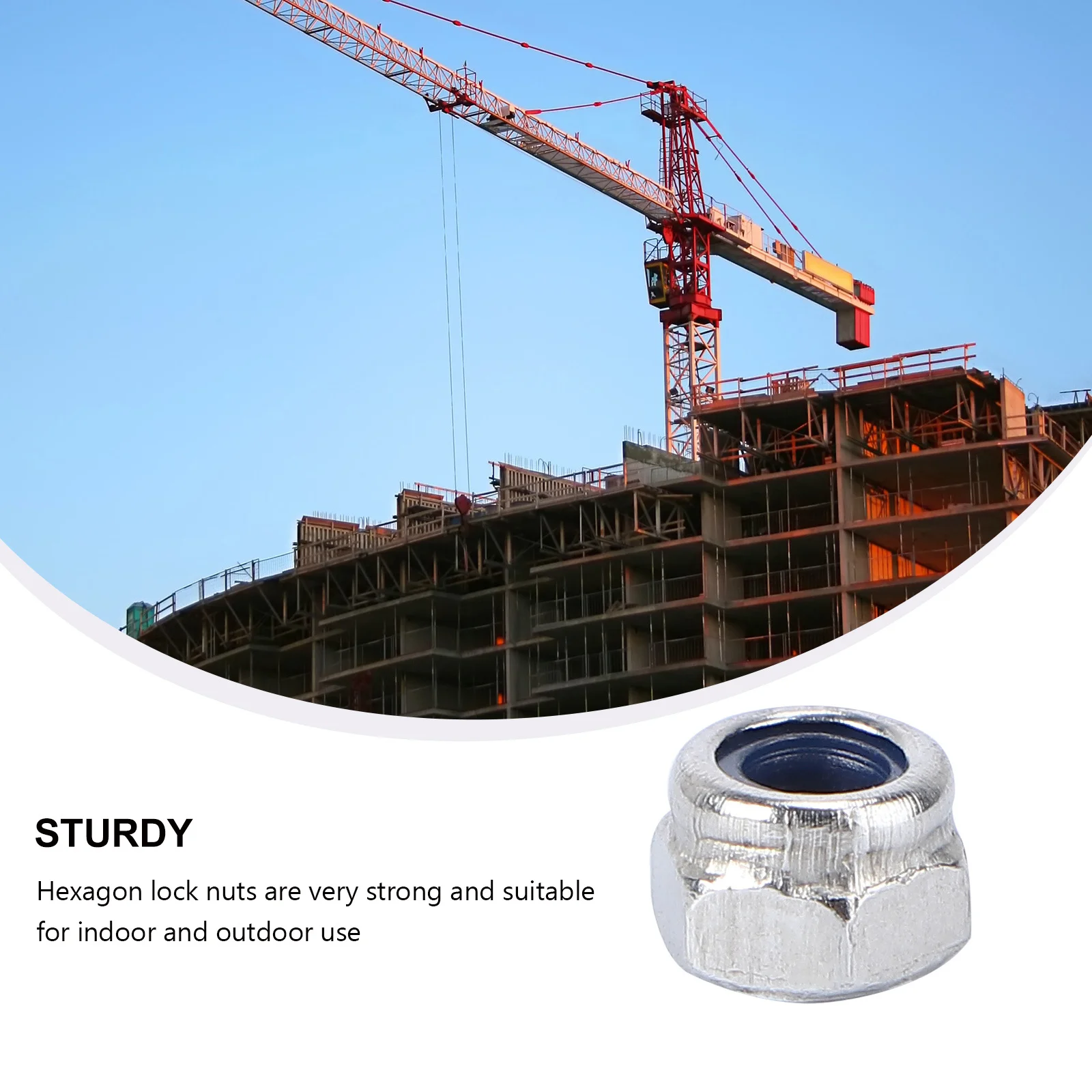 100pcs Nuts 304 Stainless Steel Nylon Insert Hex Nut For Wood Wet Environments Outdoor Indoor Use
100pcs Nuts 304 Stainless Steel Nylon Insert Hex Nut For Wood Wet Environments Outdoor Indoor Use