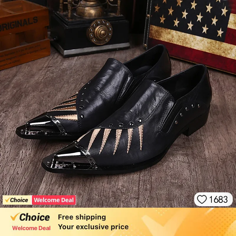 Luxury men's loafers, fashionable printed pointed men's dresses, black wedding office handmade leather shoes for men
Luxury men's loafers, fashionable printed pointed men's dresses, black wedding office handmade leather shoes for men