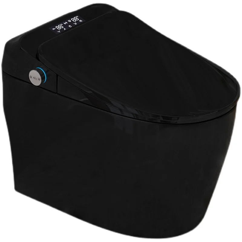 Полностью автоматический умный унитаз – полностью черный дизайн с встроенным бачком для воды и автоматическим смывом/открыванием крышки
Полностью автоматический умный унитаз – полностью черный дизайн с встроенным бачком для воды и автоматическим смывом/открыванием крышки