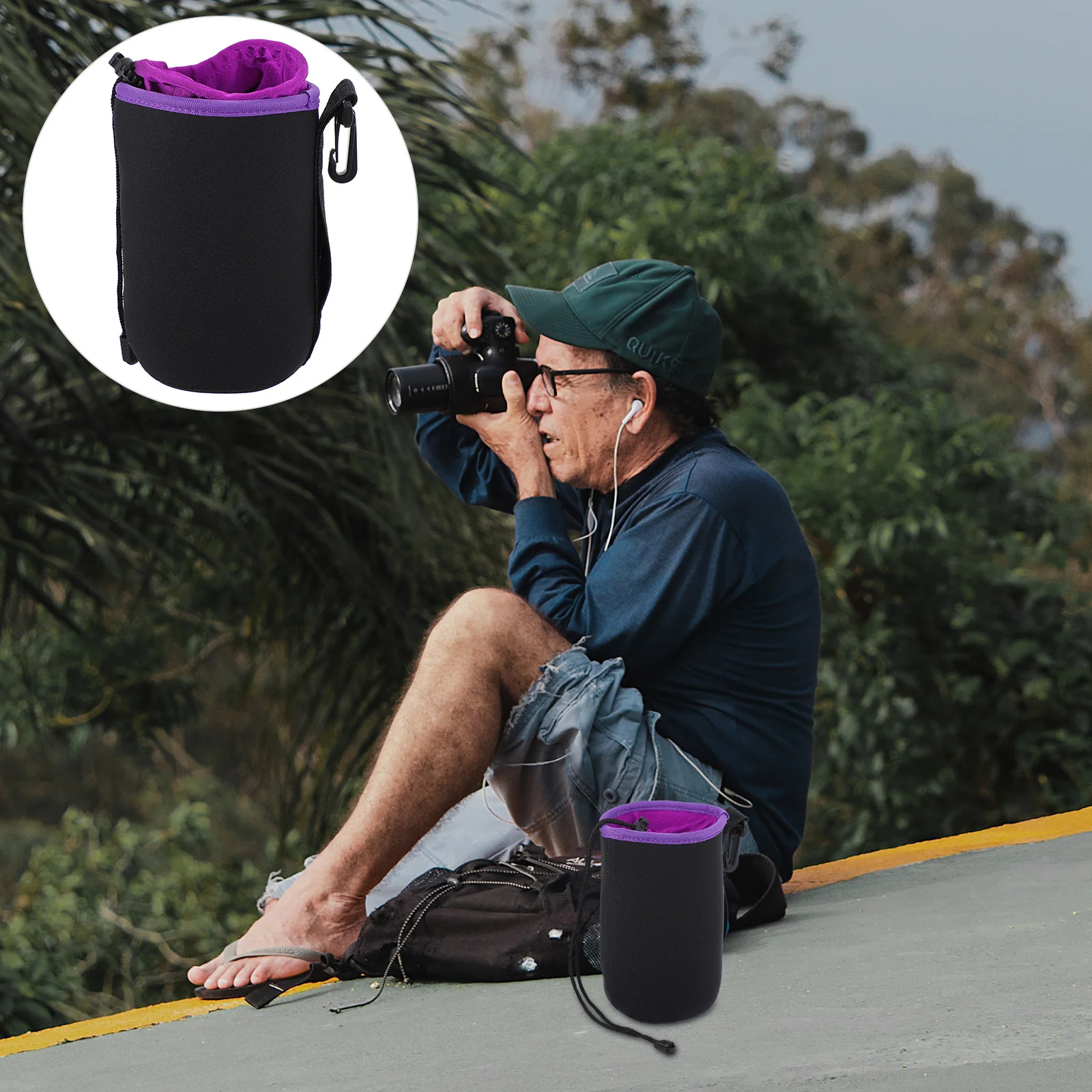 Camera Lens Case Storage Neoprene Pouch for Bag Accessory DSLR Velvet Water Resistant
Camera Lens Case Storage Neoprene Pouch for Bag Accessory DSLR Velvet Water Resistant
