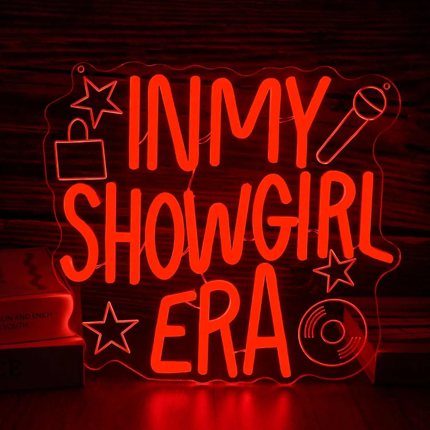 "In My Showgirl Era" Neon Sign USB Powered LED Light for Pop Culture Party Decor Wall Art Light Funny Bar Bedroom Decorations
"In My Showgirl Era" Neon Sign USB Powered LED Light for Pop Culture Party Decor Wall Art Light Funny Bar Bedroom Decorations