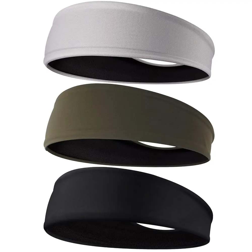 Men's Headbands, 3-Pack Head Band for Men, Sport Sweatbands for Running Fitness Yoga Cycling, Sweat Wicking Non Slip
Men's Headbands, 3-Pack Head Band for Men, Sport Sweatbands for Running Fitness Yoga Cycling, Sweat Wicking Non Slip