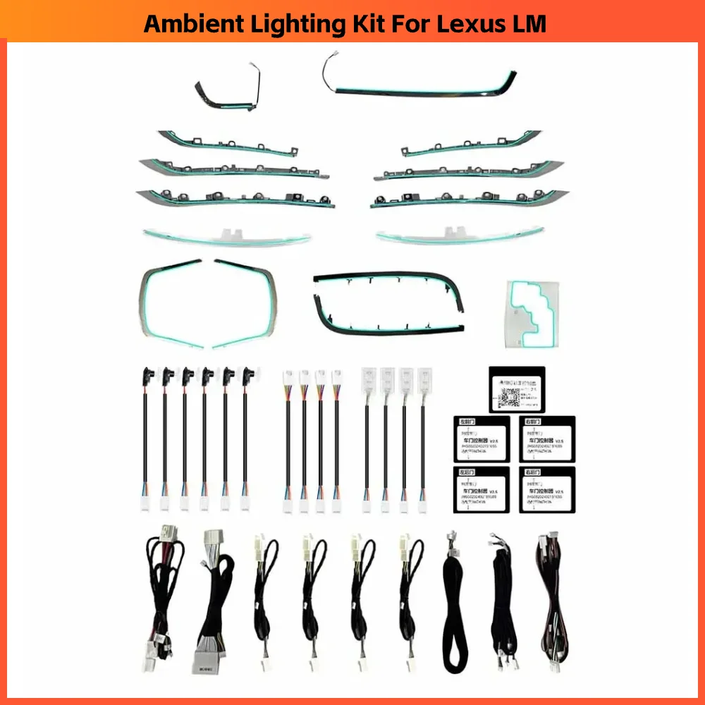 Full Set Upgrade 256 Colors Symphony or RGB Led Car Interior Ambient Lighting for Lexus LM Atmosphere Strip Accessories
Full Set Upgrade 256 Colors Symphony or RGB Led Car Interior Ambient Lighting for Lexus LM Atmosphere Strip Accessories