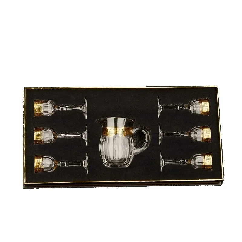 Wine dispenser gift box set, crystal glass small wine glass spirit cup housewarming gift wine set
Wine dispenser gift box set, crystal glass small wine glass spirit cup housewarming gift wine set