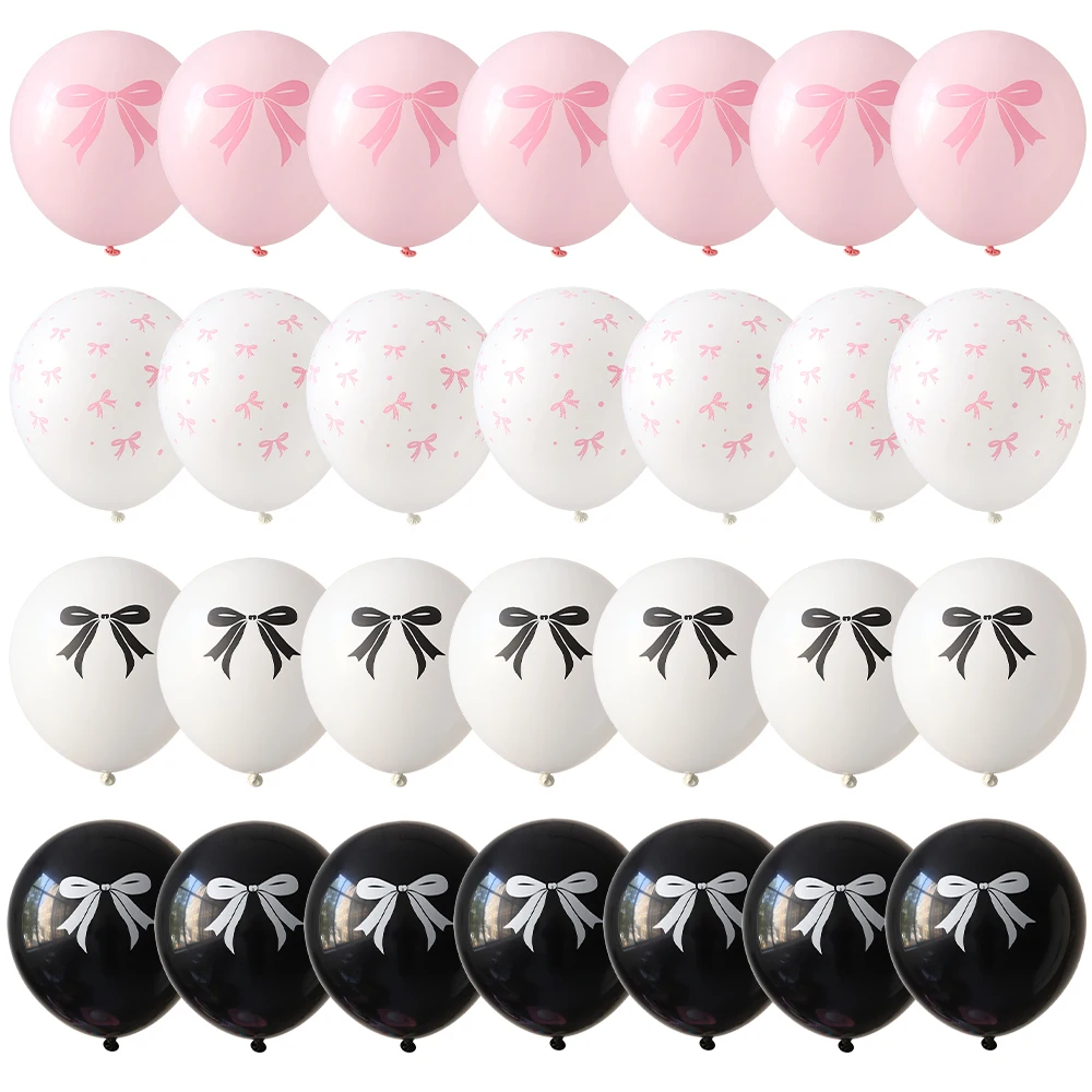 50/100Pcs 12inch Bow Print Balloons Pink White Black Bow Balloons Boy Girl Birthday Party Wedding Baby Shower Decoration Globos
50/100Pcs 12inch Bow Print Balloons Pink White Black Bow Balloons Boy Girl Birthday Party Wedding Baby Shower Decoration Globos