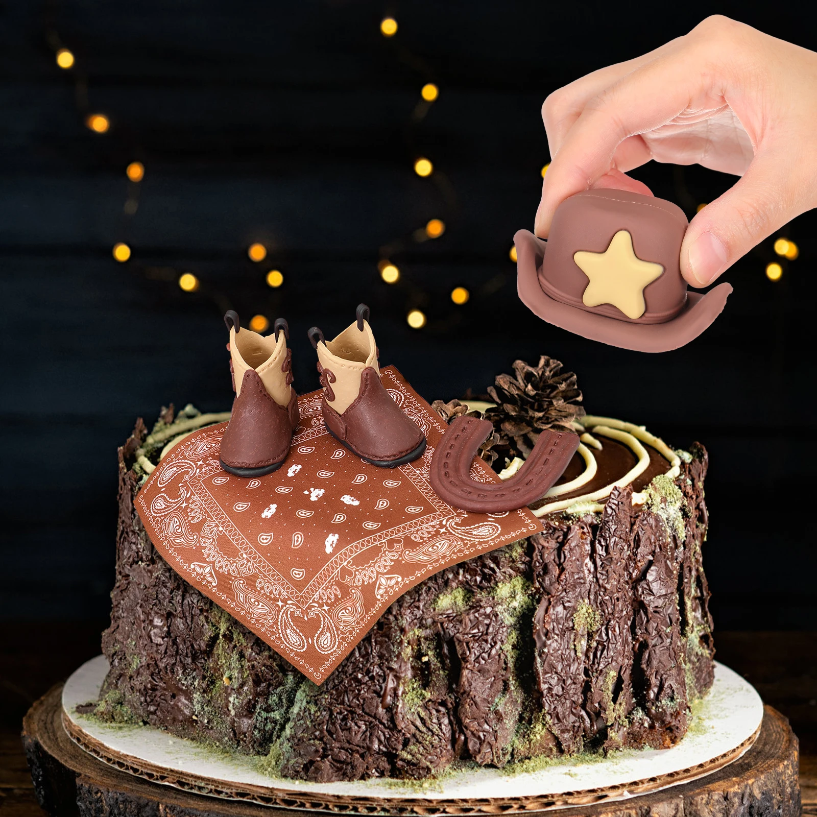 Cowboy Cake Topper Hat Western Party Decorations Plastic Birthday Cake Decorations Reusable Safe Materials Charm Celebration
Cowboy Cake Topper Hat Western Party Decorations Plastic Birthday Cake Decorations Reusable Safe Materials Charm Celebration