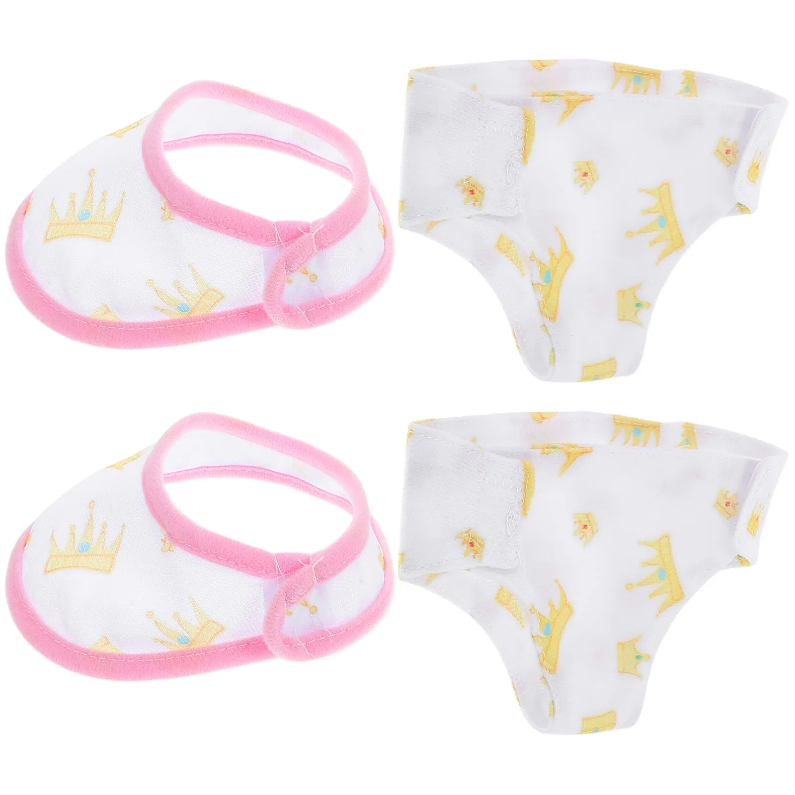 2Sets Baby Accessories Baby Underwear Panties Bibs Set for 18 Inch 43Cm Soft Breathable Comfortable Clothing Accessories
2Sets Baby Accessories Baby Underwear Panties Bibs Set for 18 Inch 43Cm Soft Breathable Comfortable Clothing Accessories