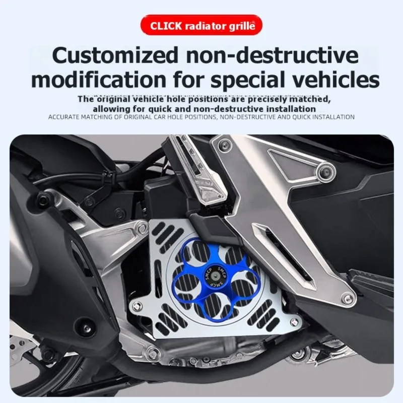 For CLICK Motorcycle Radiator Guard Cover, Racing Heat Dissipation, Decorative Design
For CLICK Motorcycle Radiator Guard Cover, Racing Heat Dissipation, Decorative Design