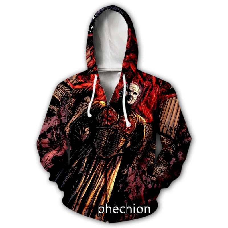 phechion New Men/Women Hellraiser Pinhead 3D Print Casual Zipper Hoodies Fashion Coat Hip Hop Clothing Top Sports Zip Hooded B57
phechion New Men/Women Hellraiser Pinhead 3D Print Casual Zipper Hoodies Fashion Coat Hip Hop Clothing Top Sports Zip Hooded B57