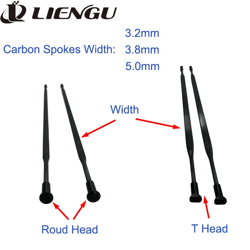 LIENGU Customized 21 Pieces Light Carbon Spokes Straight Pull 3.2mm 3.8mm 5.0mm Flattened Width With Free Black Alloy Nipples
LIENGU Customized 21 Pieces Light Carbon Spokes Straight Pull 3.2mm 3.8mm 5.0mm Flattened Width With Free Black Alloy Nipples