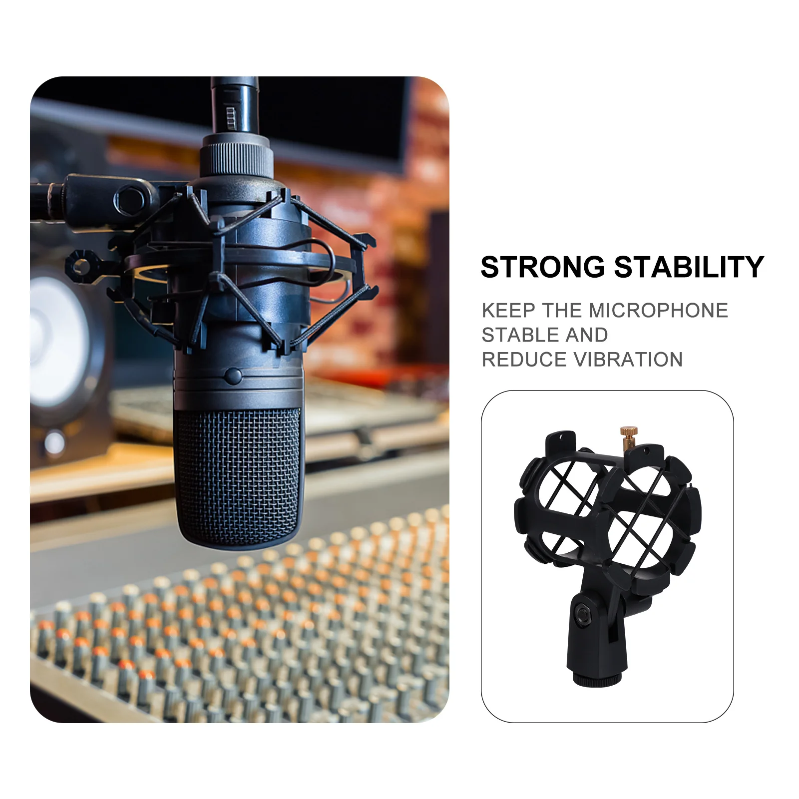 Universal Shockmount For Microphone Anti Vibration Mount Mic Clip Holder Portable Lightweight Stand For Recording Vlogging
Universal Shockmount For Microphone Anti Vibration Mount Mic Clip Holder Portable Lightweight Stand For Recording Vlogging