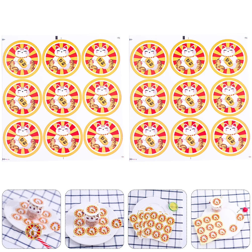 Sealing Lucky Cat Stickers for Bags and Pouches Bright Colors Festive Decoration for Various Occasions
Sealing Lucky Cat Stickers for Bags and Pouches Bright Colors Festive Decoration for Various Occasions