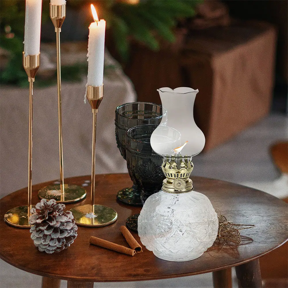2Pcs Glass Lamp Vintage Style Oil Light for Indoor Ambiance Decorative Home Lighting Alternative Unique Gift
2Pcs Glass Lamp Vintage Style Oil Light for Indoor Ambiance Decorative Home Lighting Alternative Unique Gift
