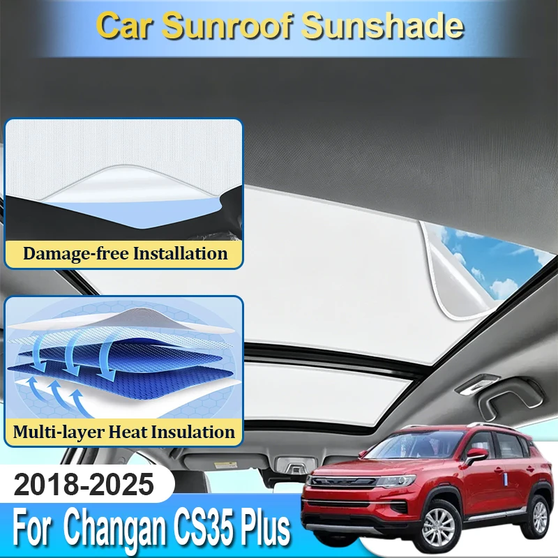 For Changan CS35 Plus Accesories 2018~2025 Electrostatic Static Cling No Residue Sunroof Sunshade Sun Cover Blocker Car Tools
For Changan CS35 Plus Accesories 2018~2025 Electrostatic Static Cling No Residue Sunroof Sunshade Sun Cover Blocker Car Tools