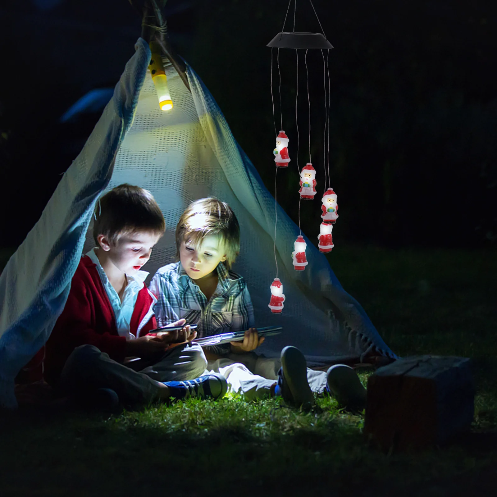 1Pcs Christmas Santa Solar Wind Bell Light Outdoor LED Waterproof Garden Decorative Hanging Lamp Solar Wind Bell Light
1Pcs Christmas Santa Solar Wind Bell Light Outdoor LED Waterproof Garden Decorative Hanging Lamp Solar Wind Bell Light