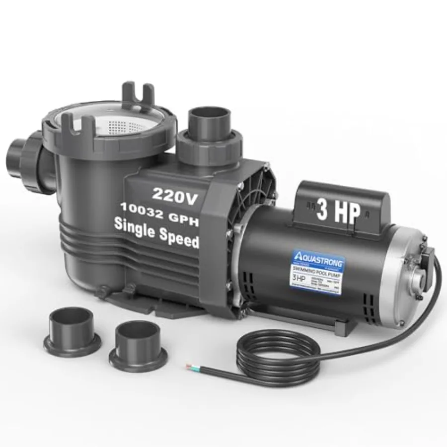 In/Above Ground Pool Pump, Pure Copper Motor, Blue, Energy Efficient High Flow Powerful Self-Priming with Filter Basket
In/Above Ground Pool Pump, Pure Copper Motor, Blue, Energy Efficient High Flow Powerful Self-Priming with Filter Basket