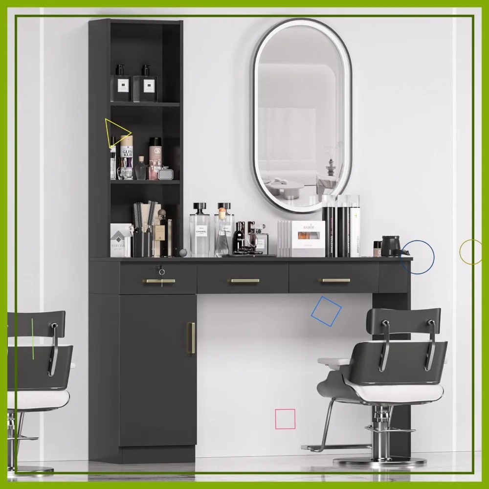 Профессиональная рабочая станция для парикмахерской с большим хранилищем, органайзер для парикмахерского оборудования, черный цвет
Профессиональная рабочая станция для парикмахерской с большим хранилищем, органайзер для парикмахерского оборудования, черный цвет