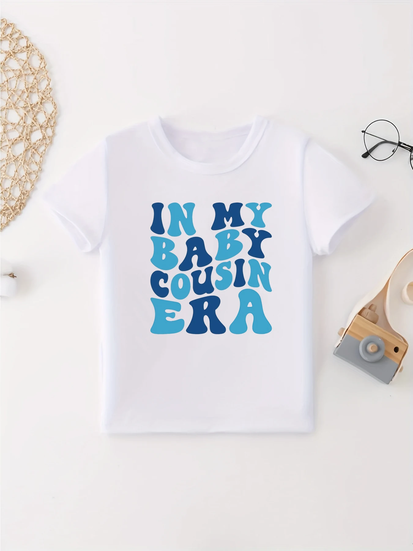 In My Baby Cousin Era Letter Printed T Shirt Boys Funny Kids Clothes Summer Short Sleeve T Shirt
In My Baby Cousin Era Letter Printed T Shirt Boys Funny Kids Clothes Summer Short Sleeve T Shirt