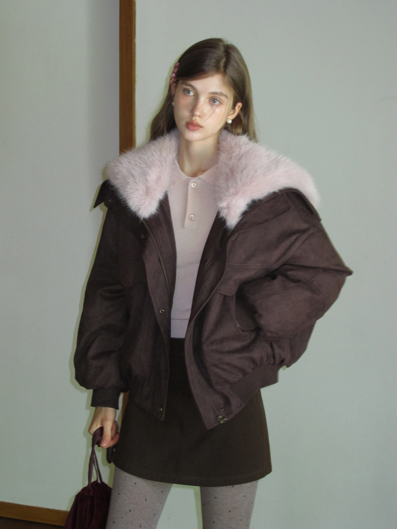 EGGKA Women's Thiened Suede ort Jaet Removable Fur Collar Loose Fit Long Sve Zipper Closure Casual Winter Coat
EGGKA Women's Thiened Suede ort Jaet Removable Fur Collar Loose Fit Long Sve Zipper Closure Casual Winter Coat