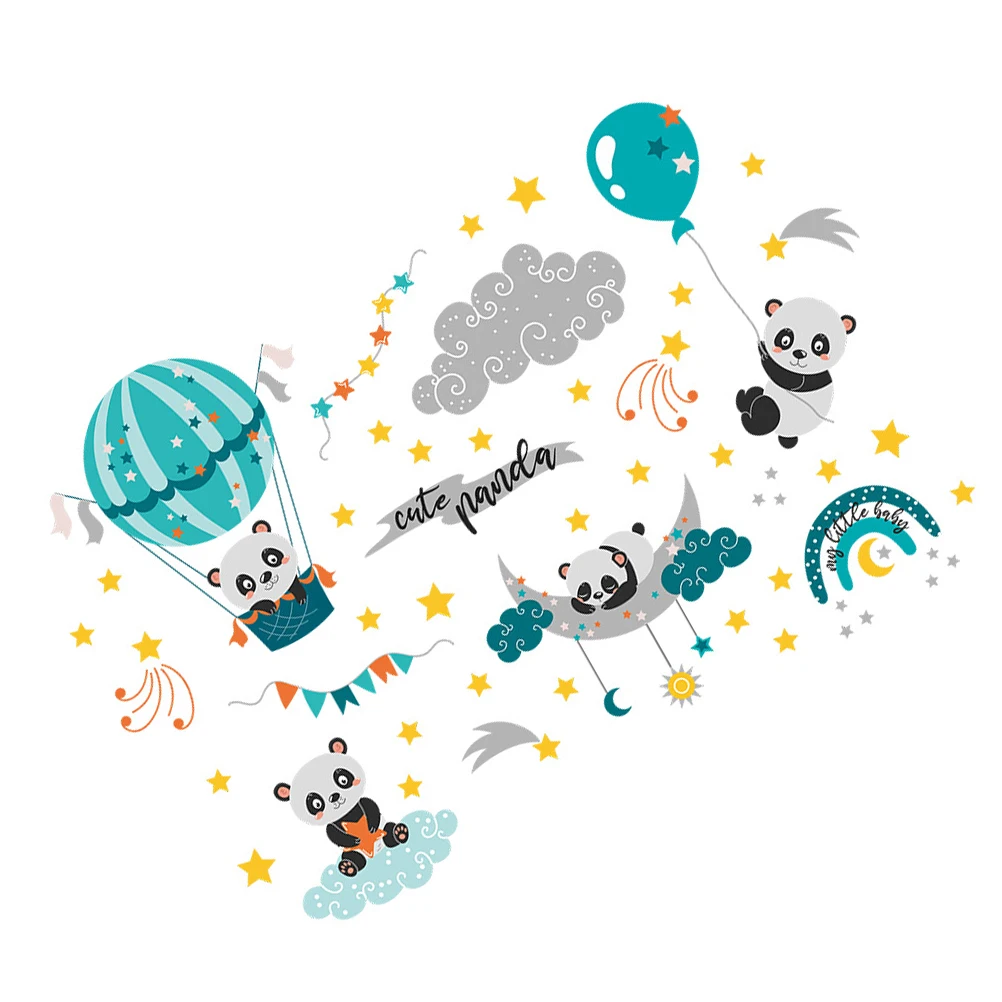 Cartoon Panda PVC Bedroom Decor Bedroom Decor Child Hot Air Balloon Durable Kids Panda Wall Sticker Room Stickers
Cartoon Panda PVC Bedroom Decor Bedroom Decor Child Hot Air Balloon Durable Kids Panda Wall Sticker Room Stickers