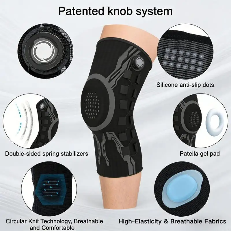 Comfortable Meniscus Support Brace Cushioning Knee Pad Knee Guard For Athletes And Sports Daily 24BD
Comfortable Meniscus Support Brace Cushioning Knee Pad Knee Guard For Athletes And Sports Daily 24BD