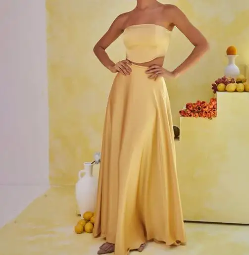 Summer 2025 Strapless Sexy Vest and High Waisted Dress Set for Women, Elegant, Sexy, Light Luxury and Fashionable 2-Piece Set
Summer 2025 Strapless Sexy Vest and High Waisted Dress Set for Women, Elegant, Sexy, Light Luxury and Fashionable 2-Piece Set