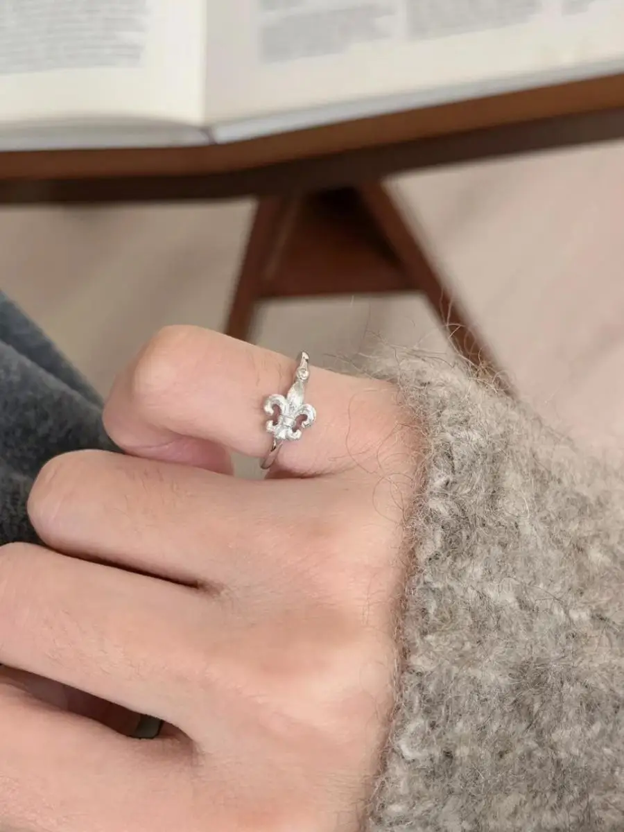 New Vintage Court Style Iris Flower Ring Tail Ring Elegant High-End Feeling Stacking Finger Ring Fashionable Jewelry Accessory
New Vintage Court Style Iris Flower Ring Tail Ring Elegant High-End Feeling Stacking Finger Ring Fashionable Jewelry Accessory