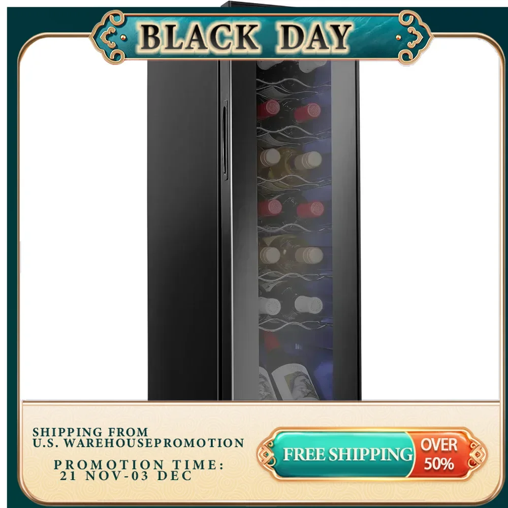 14 Bottle Compressor Wine Cooler Refrigerator w/Lock, Freestanding Wine Cellar for Red, White, Champagne or Sparkling Wine
14 Bottle Compressor Wine Cooler Refrigerator w/Lock, Freestanding Wine Cellar for Red, White, Champagne or Sparkling Wine