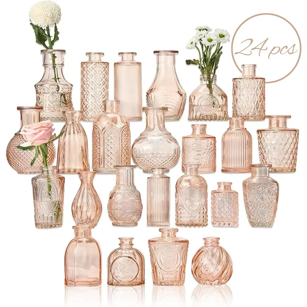 Glass Bud Flower Vase Set, Clear Glass Vases for Home Decor, Centerpiece Table Decorations for Weddings, Parties and More
Glass Bud Flower Vase Set, Clear Glass Vases for Home Decor, Centerpiece Table Decorations for Weddings, Parties and More