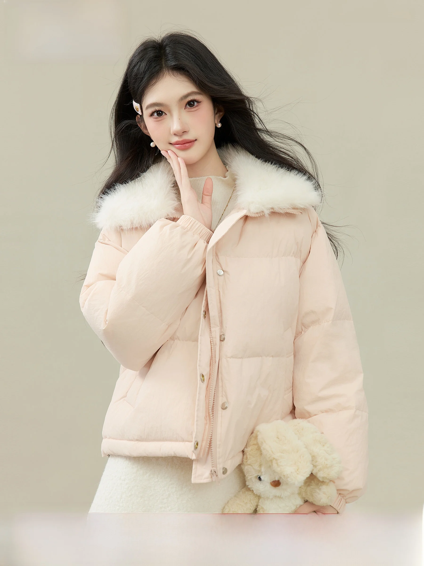 Princ Sle Women's Navy Collar ort Coat Sweet Sle Cotton Clothes for Autumn And Winter Small Size
Princ Sle Women's Navy Collar ort Coat Sweet Sle Cotton Clothes for Autumn And Winter Small Size