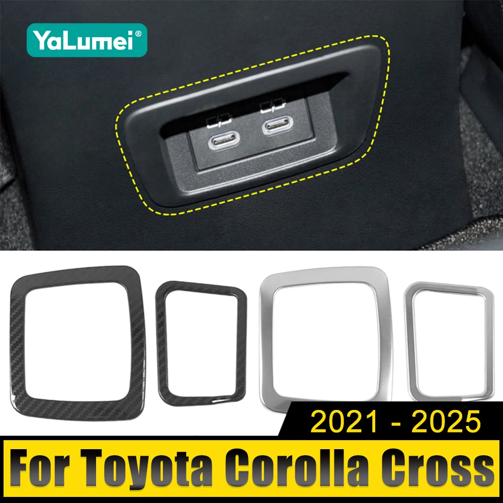For Toyota Corolla Cross XG10 2021-2023 2024 2025 Stainless Car Rear Air Conditioning Vent Outlet USB Frame Cover Trim Sticker
For Toyota Corolla Cross XG10 2021-2023 2024 2025 Stainless Car Rear Air Conditioning Vent Outlet USB Frame Cover Trim Sticker