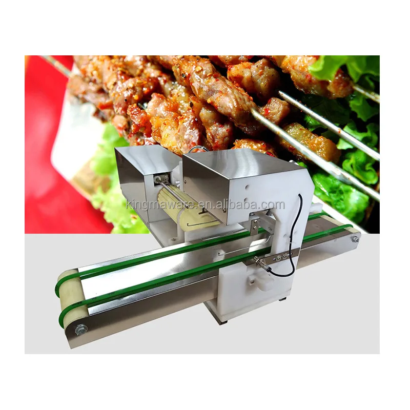 BBQ Meat Skewer Machine Food Grade Stainless Steel Chicken Beef Kebab Making Machine
BBQ Meat Skewer Machine Food Grade Stainless Steel Chicken Beef Kebab Making Machine