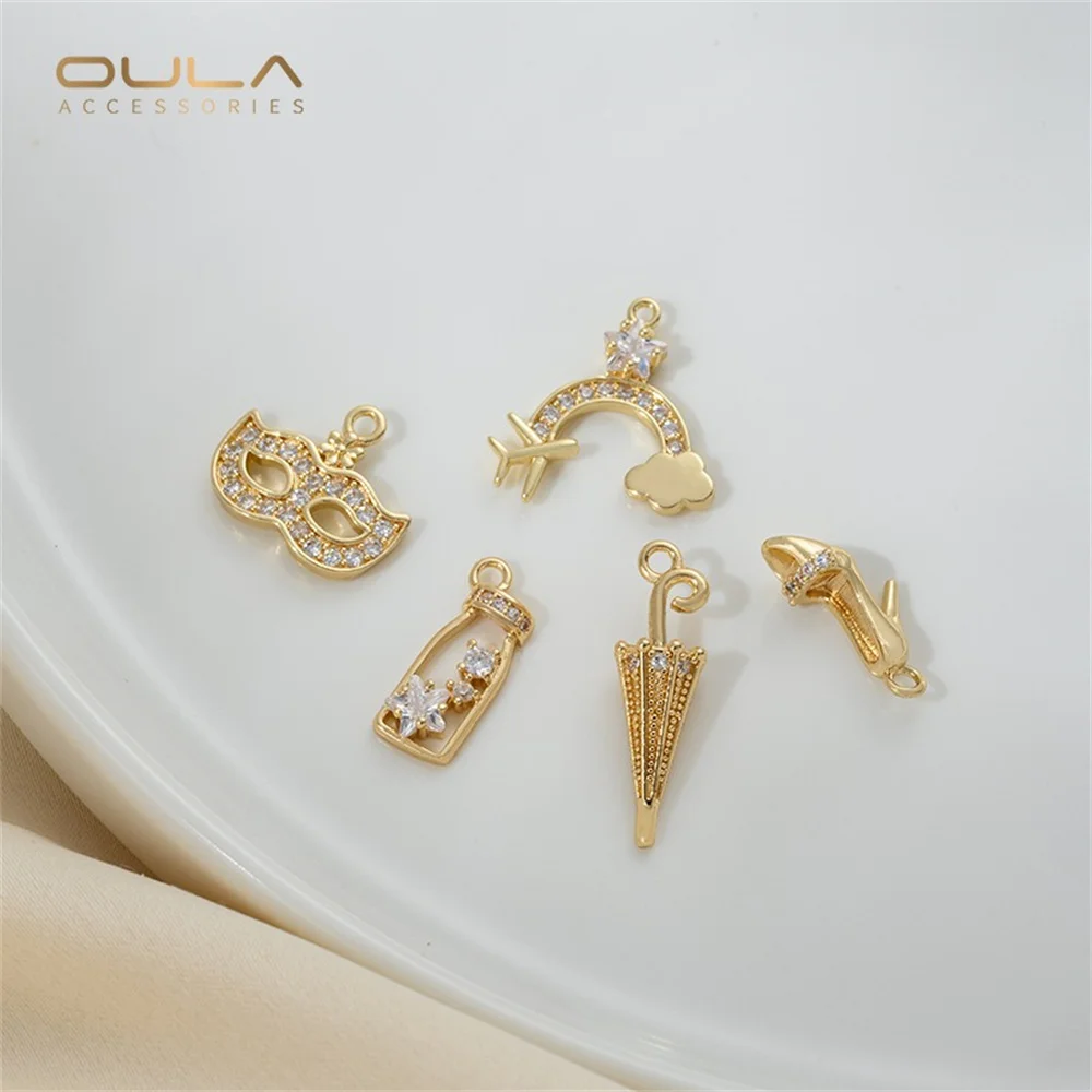 1pcs 14K Gold-plated Bracelet Pendant, High Heels, Milk Tea Mask, Pendant, Necklace, Diy Handmade Accessories, Materials
1pcs 14K Gold-plated Bracelet Pendant, High Heels, Milk Tea Mask, Pendant, Necklace, Diy Handmade Accessories, Materials