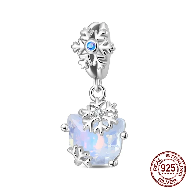 925 Sterling Silver Winter Snowflake Cat Crystals Pendant Charm Fit Original Charm Bracelets Women DIY Jewelry Gift
925 Sterling Silver Winter Snowflake Cat Crystals Pendant Charm Fit Original Charm Bracelets Women DIY Jewelry Gift