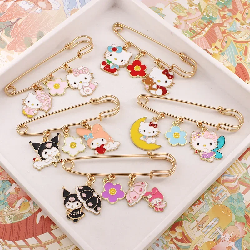 Sanrio Hello Kitty Kuromi Cute Cartoon Brooch Personalized Buckle Pin Clothing Badge Bag Accessories A Holiday Gift for Girls
Sanrio Hello Kitty Kuromi Cute Cartoon Brooch Personalized Buckle Pin Clothing Badge Bag Accessories A Holiday Gift for Girls